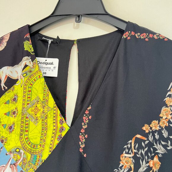 NEW Desigual Kimino Style Sleeve Mini Dress, Size 36 EU - Picture 9 of 16